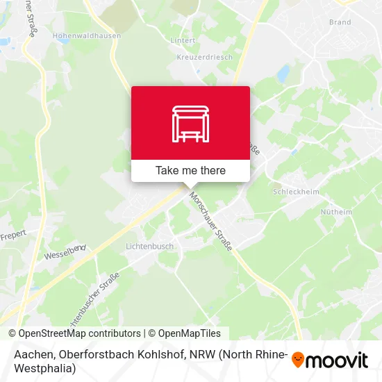 Карта Aachen, Oberforstbach Kohlshof