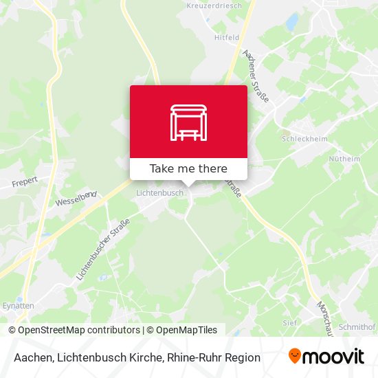 Aachen, Lichtenbusch Kirche map