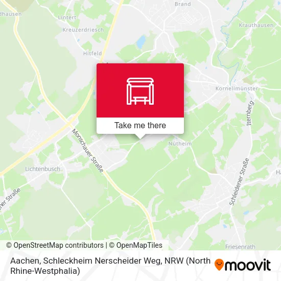 Карта Aachen, Schleckheim Nerscheider Weg