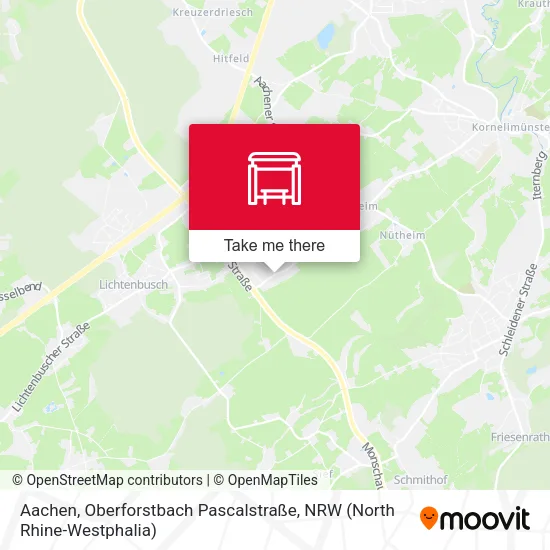Карта Aachen, Oberforstbach Pascalstraße