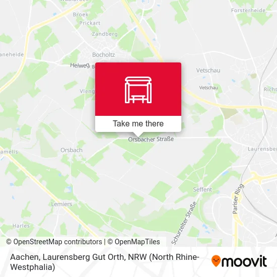 Aachen, Laurensberg Gut Orth map