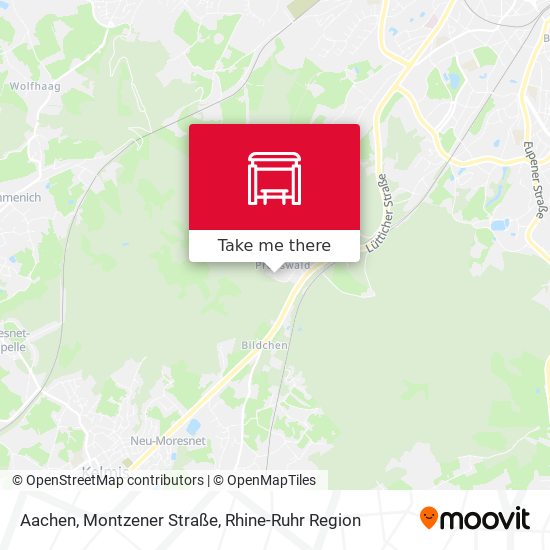 Aachen, Montzener Straße map