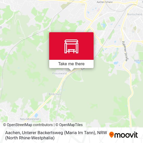 Карта Aachen, Unterer Backertsweg (Maria Im Tann)