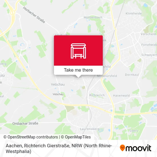 Карта Aachen, Richterich Gierstraße
