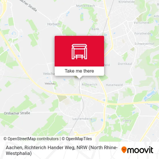 Карта Aachen, Richterich Hander Weg