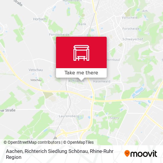 Aachen, Richterich Siedlung Schönau map