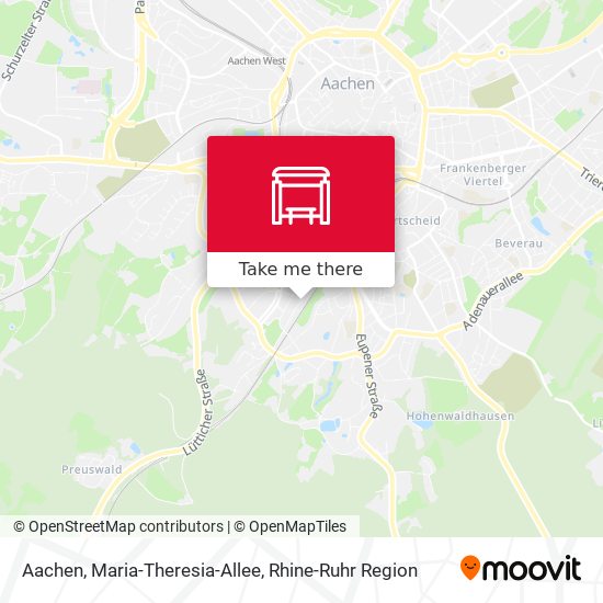 Aachen, Maria-Theresia-Allee map