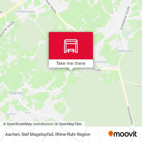 Aachen, Sief Magelspfad map