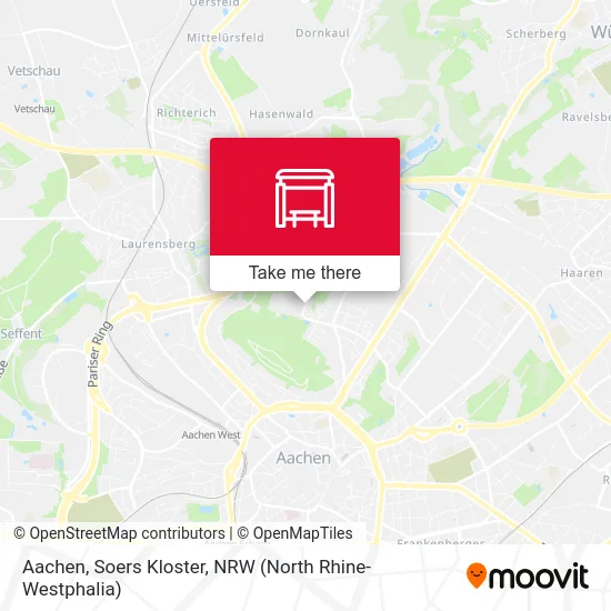 Aachen, Soers Kloster map