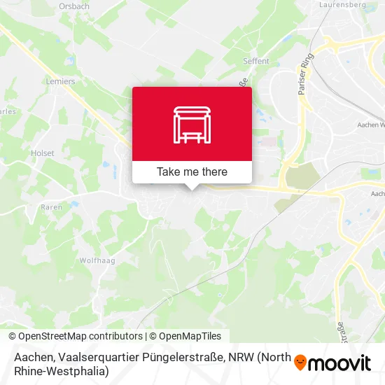 Карта Aachen, Vaalserquartier Püngelerstraße
