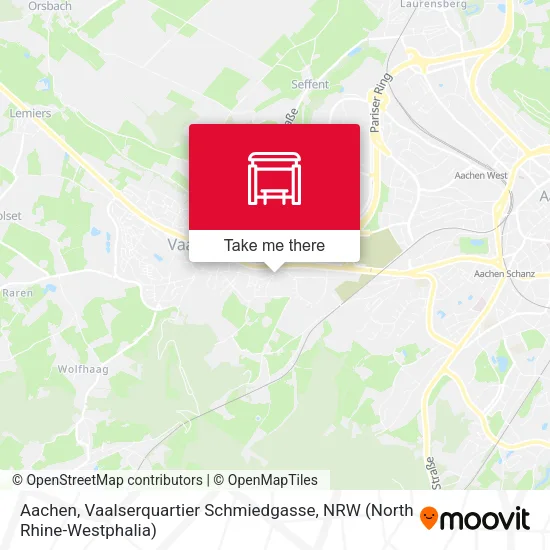 Карта Aachen, Vaalserquartier Schmiedgasse