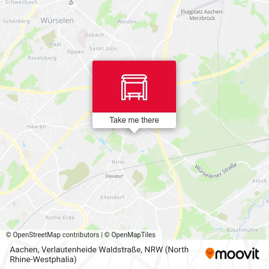 Карта Aachen, Verlautenheide Waldstraße