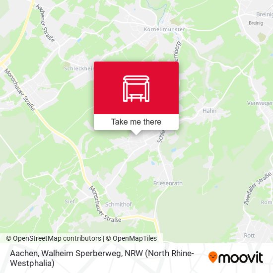Aachen, Walheim Sperberweg map