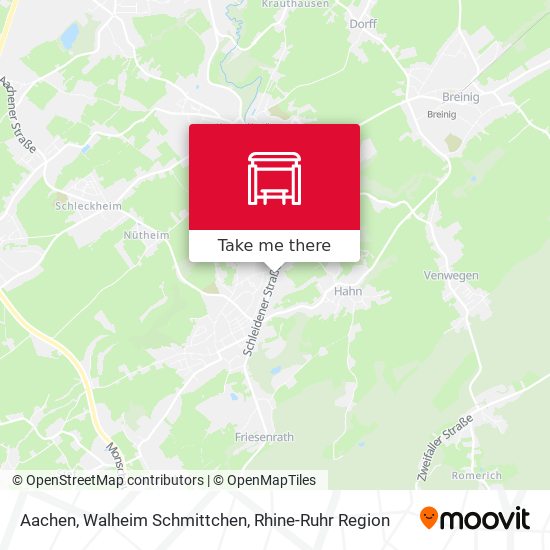 Aachen, Walheim Schmittchen map