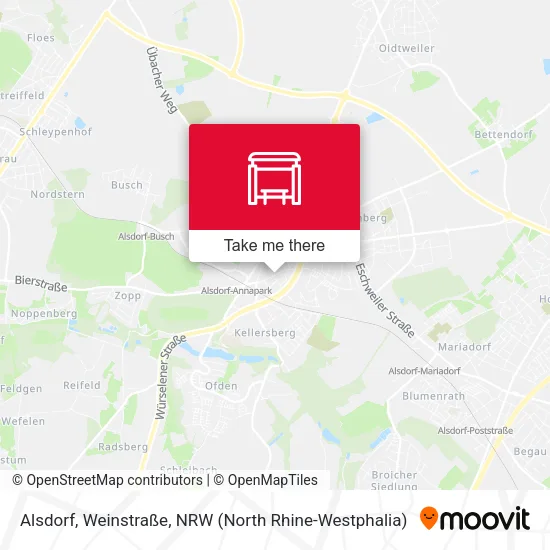 Карта Alsdorf, Weinstraße