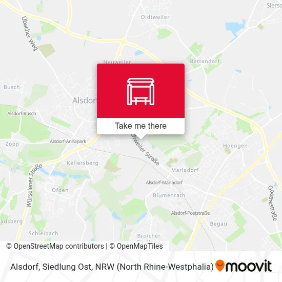 Alsdorf, Siedlung Ost map