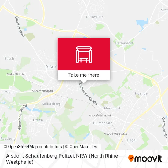 Alsdorf, Schaufenberg Polizei map