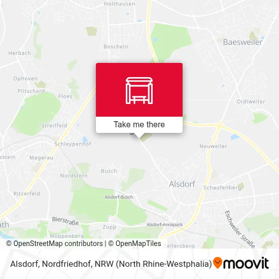 Alsdorf, Nordfriedhof map