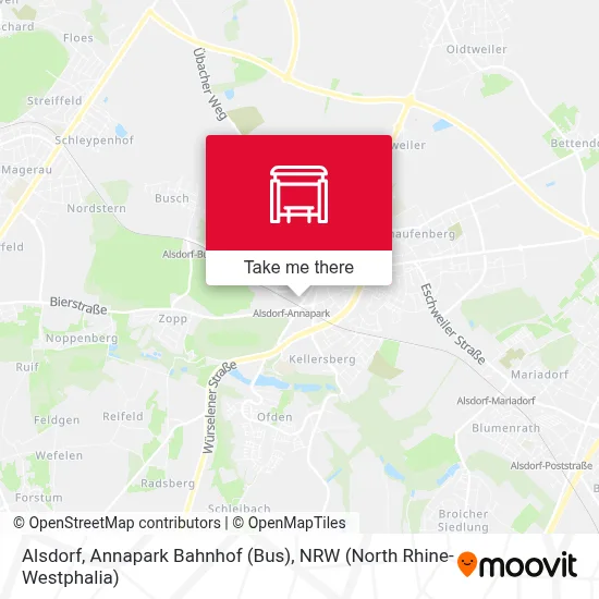 Alsdorf, Annapark Bahnhof (Bus) map