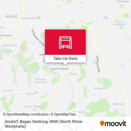 Карта Alsdorf, Begau Siedlung