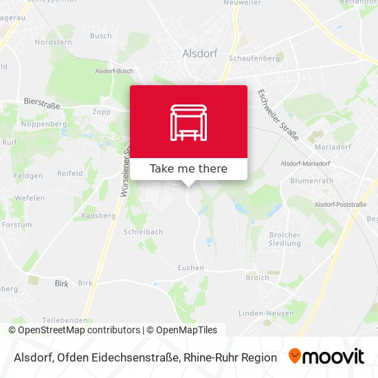 Alsdorf, Ofden Eidechsenstraße map