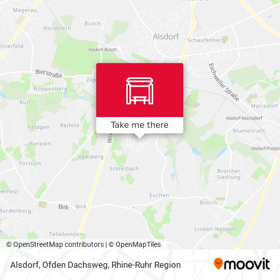 Alsdorf, Ofden Dachsweg map