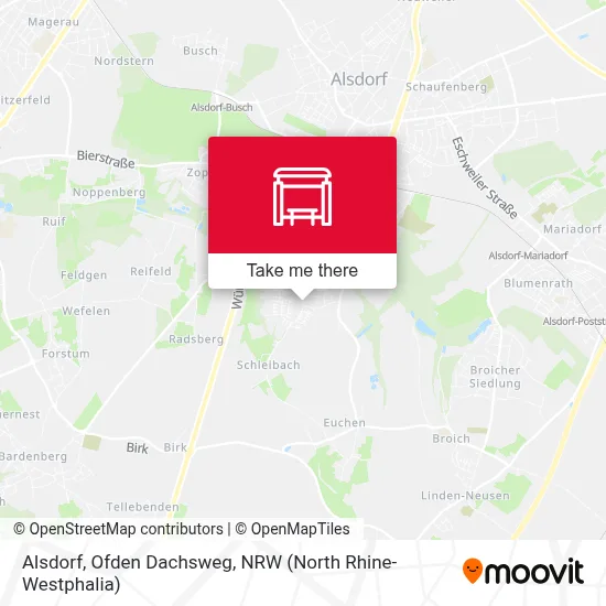 Alsdorf, Ofden Dachsweg map