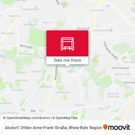 Alsdorf, Ofden Anne-Frank-Straße map
