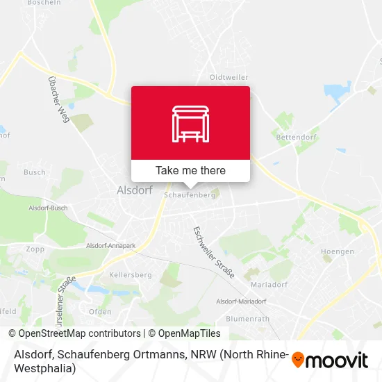 Alsdorf, Schaufenberg Ortmanns map