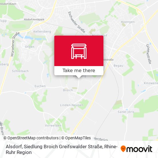 Alsdorf, Siedlung Broich Greifswalder Straße map