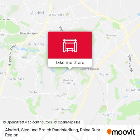 Alsdorf, Siedlung Broich Randsiedlung map