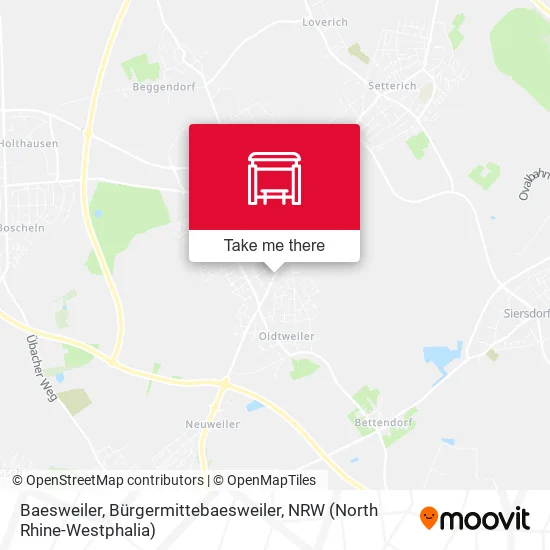 Карта Baesweiler, Bürgermittebaesweiler
