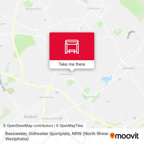 Карта Baesweiler, Oidtweiler Sportplatz
