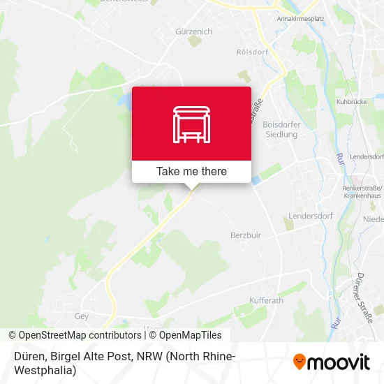 Карта Düren, Birgel Alte Post