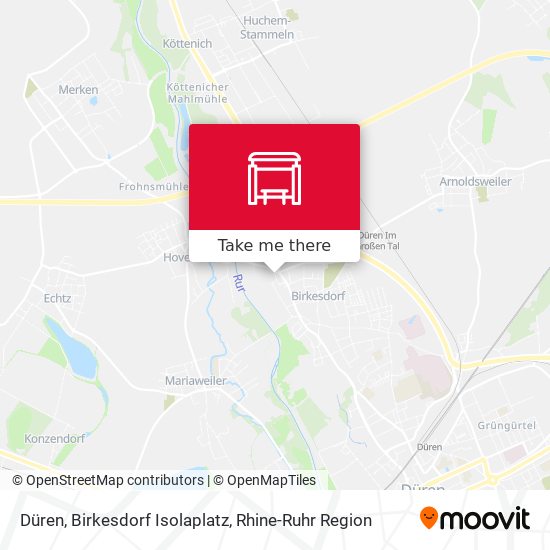 Düren, Birkesdorf Isolaplatz map
