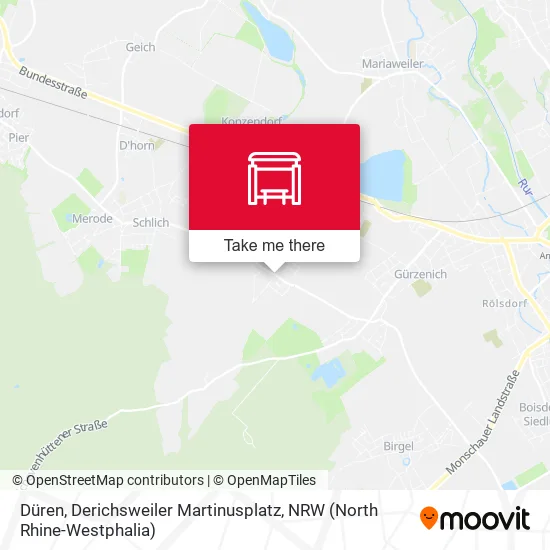 Карта Düren, Derichsweiler Martinusplatz