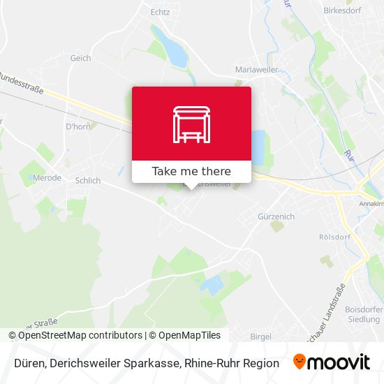 Düren, Derichsweiler Sparkasse map
