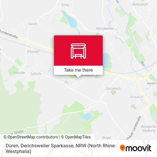 Карта Düren, Derichsweiler Sparkasse