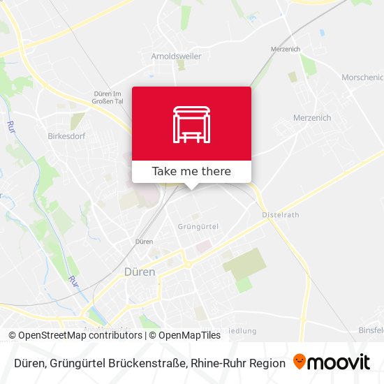 Düren, Grüngürtel Brückenstraße map