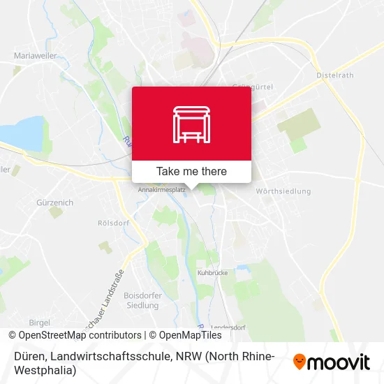 Düren, Landwirtschaftsschule map