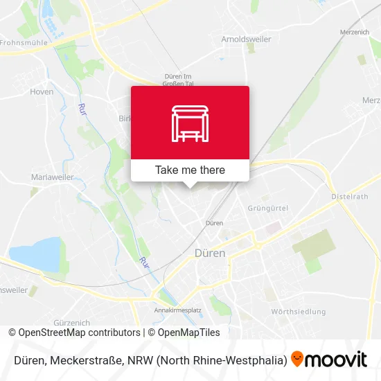 Карта Düren, Meckerstraße