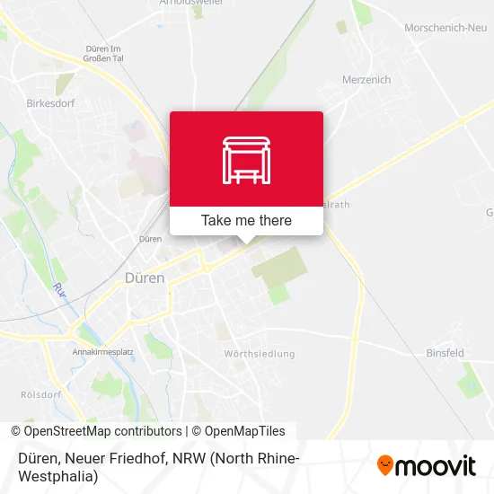 Düren, Neuer Friedhof map