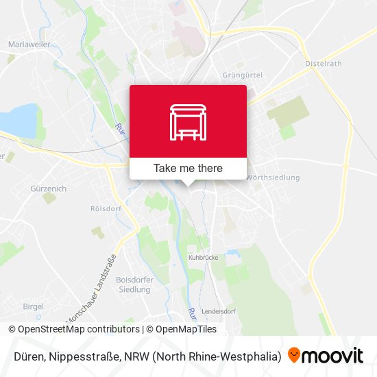 Düren, Nippesstraße map