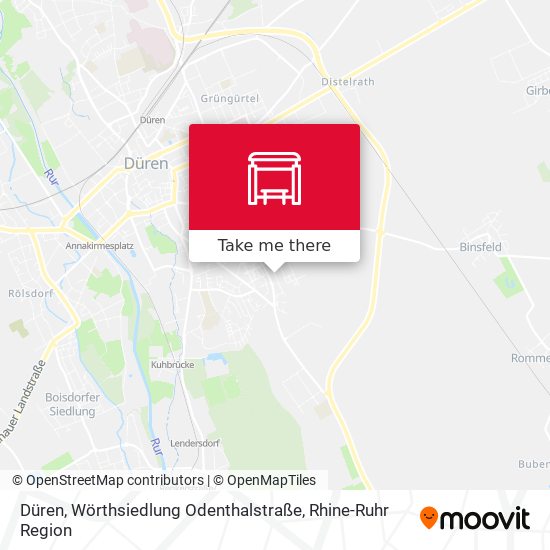 Düren, Wörthsiedlung Odenthalstraße map