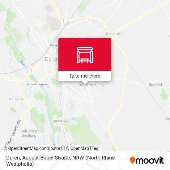 Düren, August-Bebel-Straße map