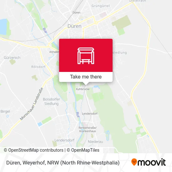 Düren, Weyerhof map