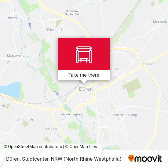 Карта Düren, Stadtcenter