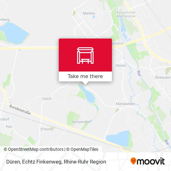 Düren, Echtz Finkenweg map