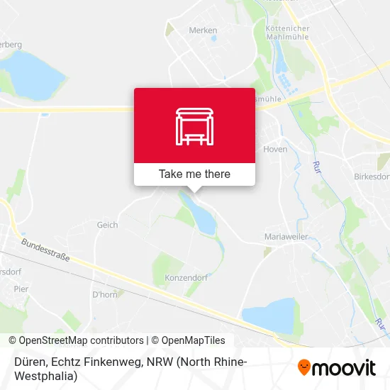 Düren, Echtz Finkenweg map