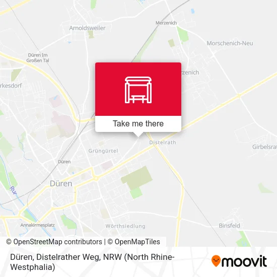 Карта Düren, Distelrather Weg
